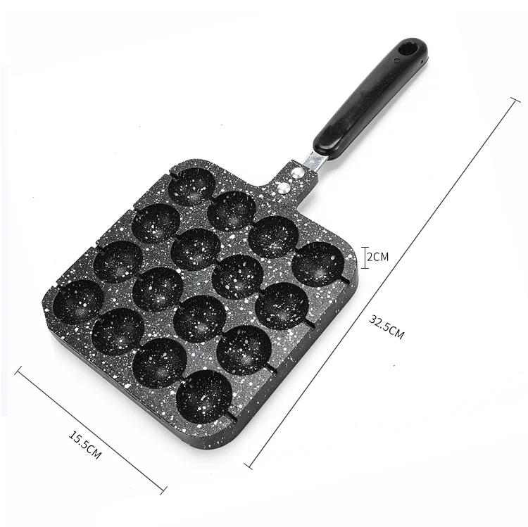 

16 Holes Takoyaki Balls Baking Forms Mold Pan/home use small Octopus Ball Baking Machine