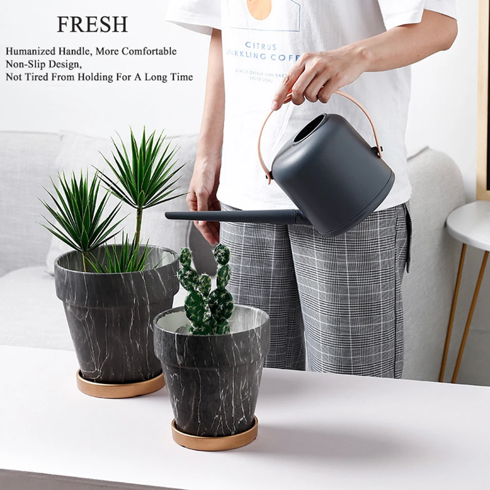 

Guaranteed Quality Proper Price Manufacturers Decorative Indoor Modern Glass Indoor Plant Watering Can, Gray+blue