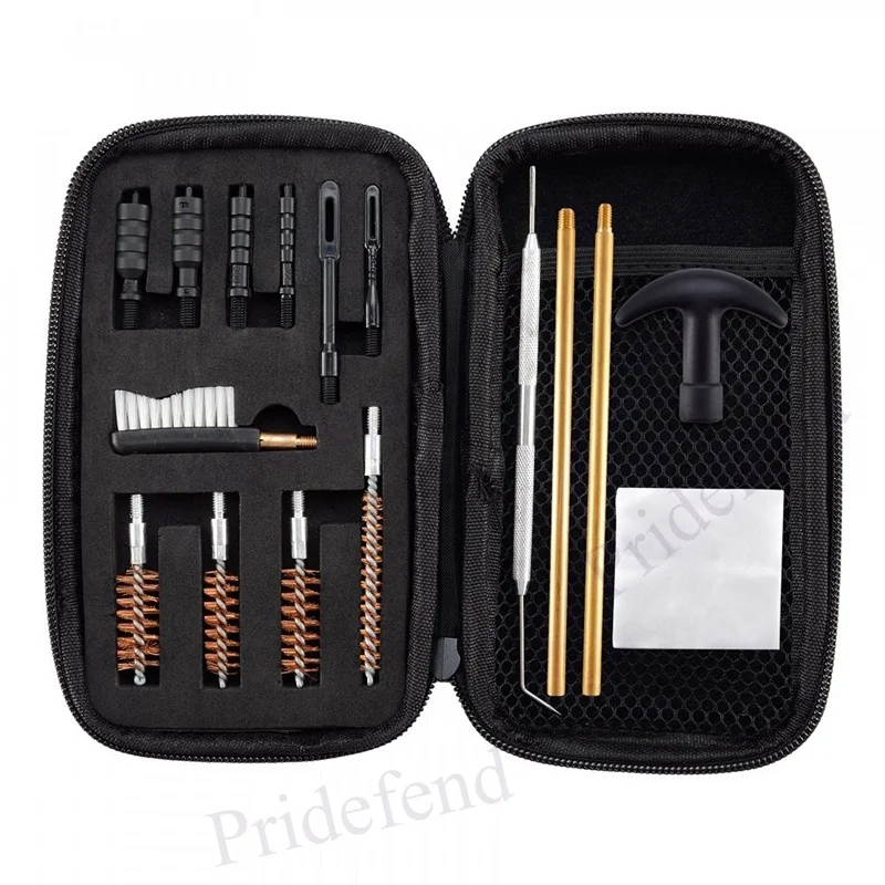 

Universal Gun Cleaning kit .22.357.38,9mm.45 Caliber Brush and Jag Pistol Cleaning Kit Gun