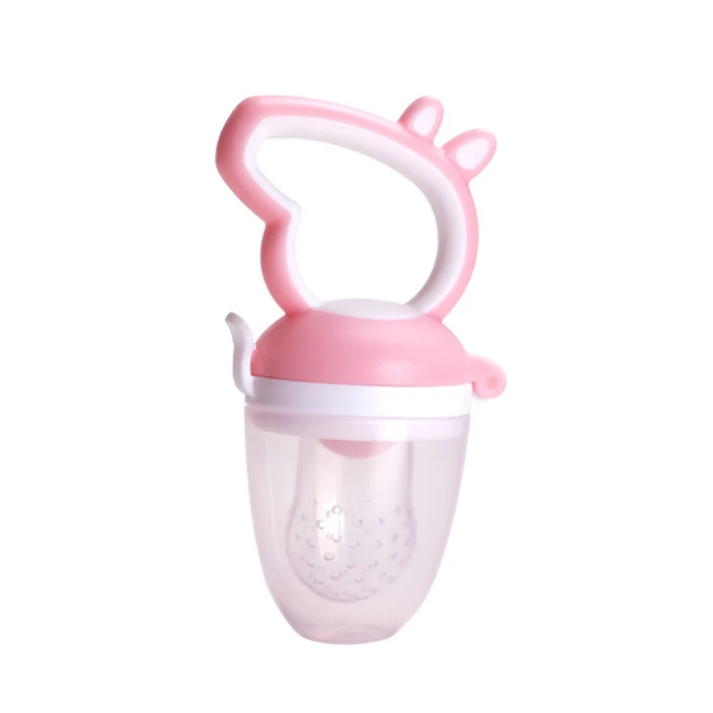 Cute Design FDA Approved Food Grade Silicone Baby Fresh Food Fruit Feeder