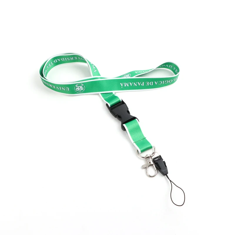 

Personalized Custom high quality plain pu leather id adjustable keychain lanyard