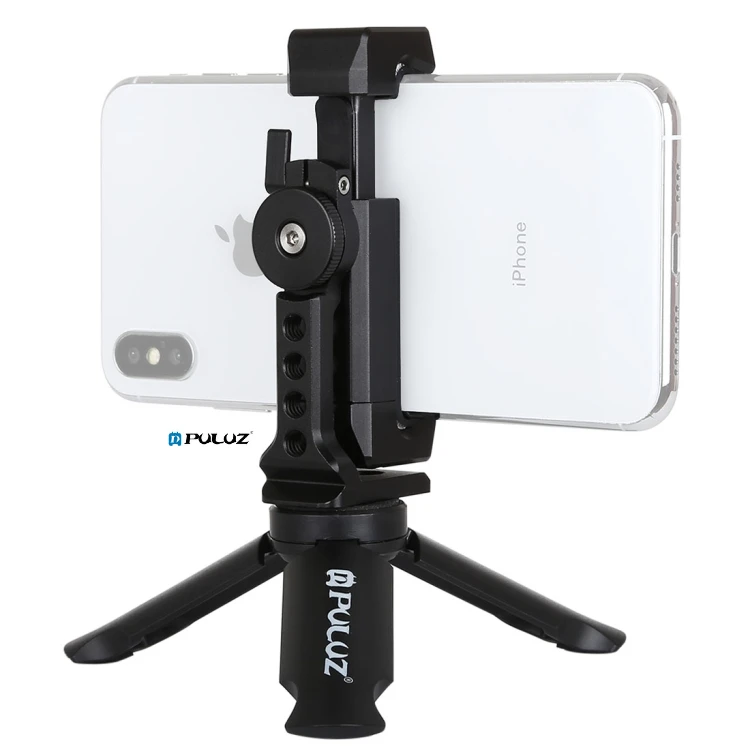 

Large Capacity PULUZ Folding Plastic Tripod Horizontal Vertical Shooting Metal Clamp with Cold Shoe