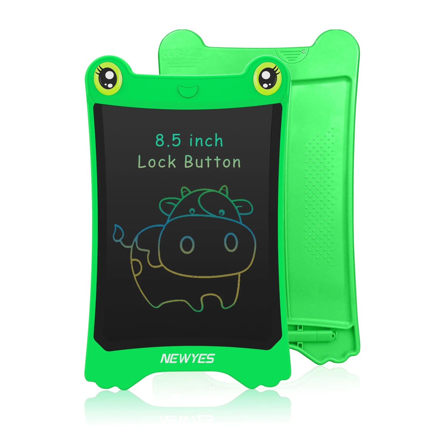 

Newyes Best Gifts 8.5 inch Frog Pad Colorful Screen Kids Erasable Lcd Digital Drawing Tablet, Black green blue pink