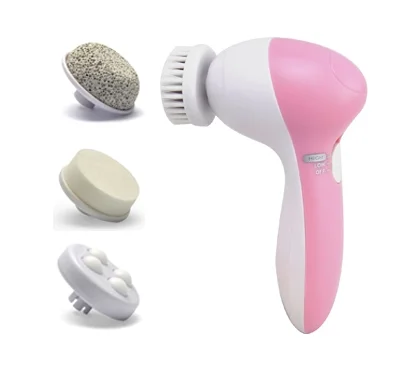 

4 in 1 Interchangeable brush face cleanser Head Electronic personal face cleaning brush facial device cleansing