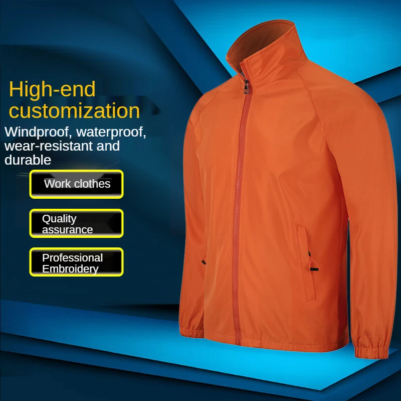

Blank plain color custom logo Youth Casual Long Sleeve Coats Men Casual Stand Collar Blank Jackets
