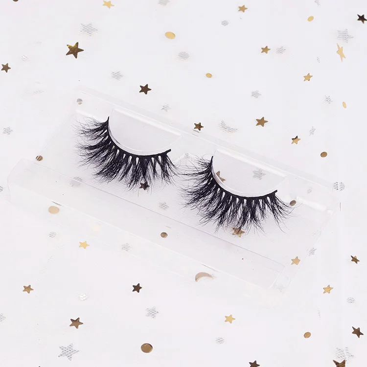 

Free Sample 3d 5d fluffy mink eyelashes private label natural 25mm 30mm false real mink full strip lashes vendor