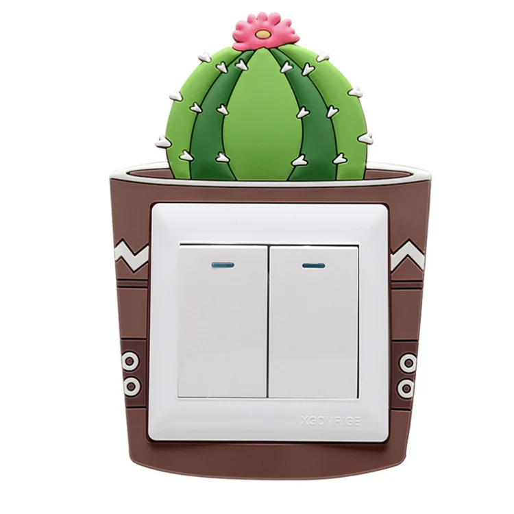 

Z853 Luminous Cactus Switch Sticker Decorative Luminous Sticker