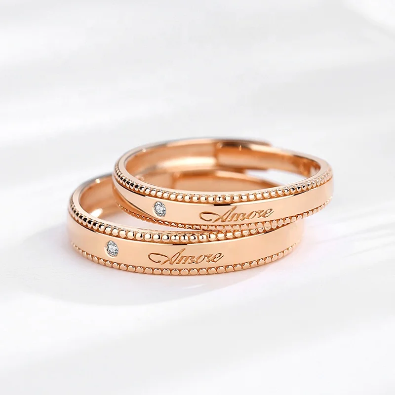 Rose Gold Plated Zircon Finger