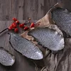 Japanese ceramic tableware sushi plate cold dish irregular creative hotel dish dish