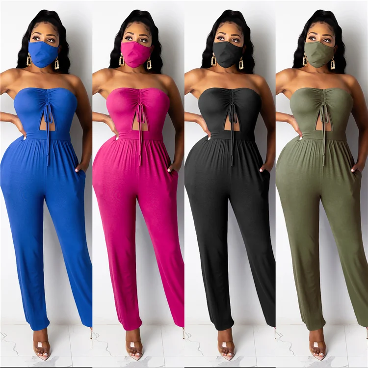 

Customize LOGO summer dress casual Jumpsuits fashionable casual bodysuits for women casual Sexy Color wholesalers xyzX3661