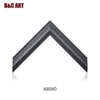 Classical hanging arched gray wooden canvas painting shadow box