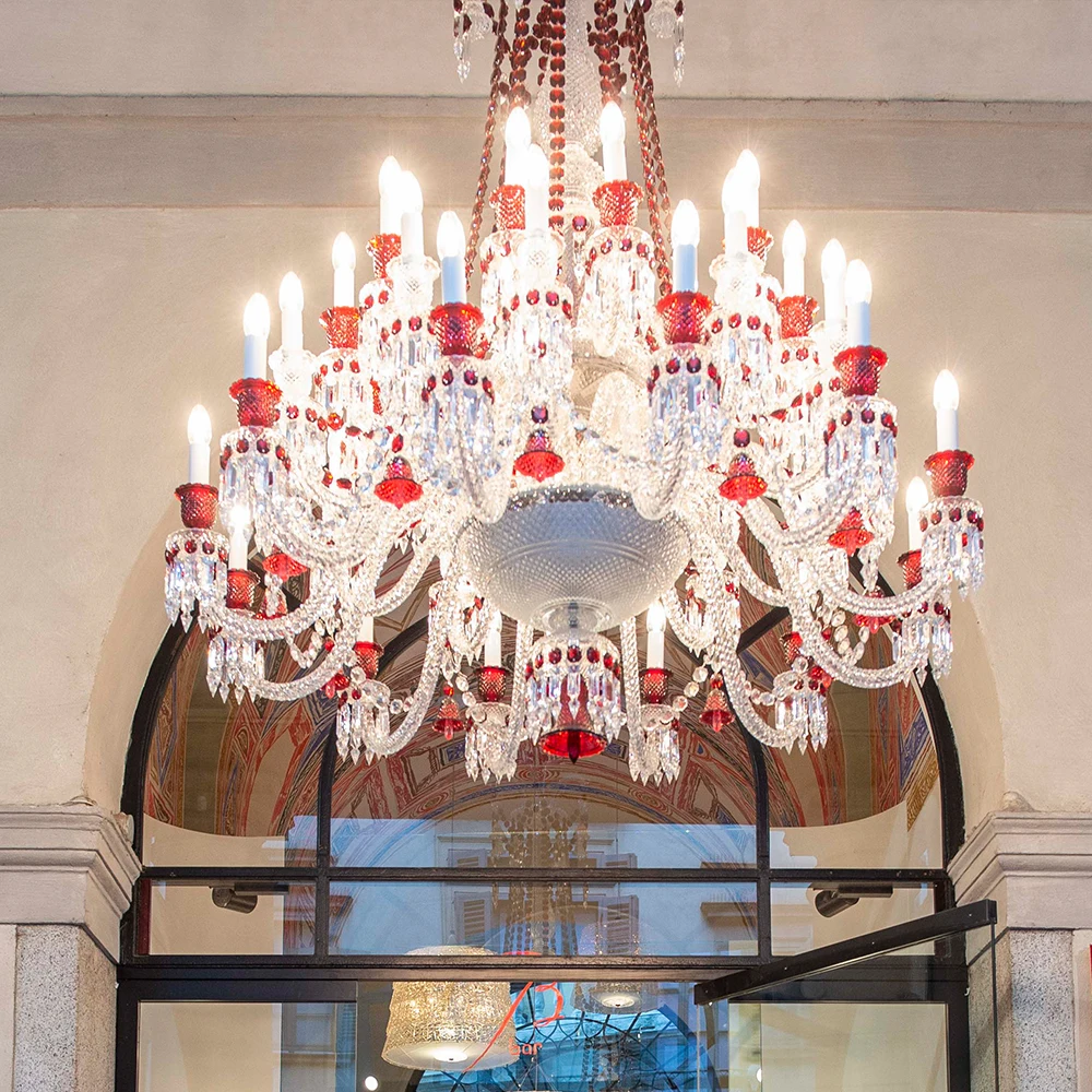 modern crystal baccarat chandelier hotel light fittings