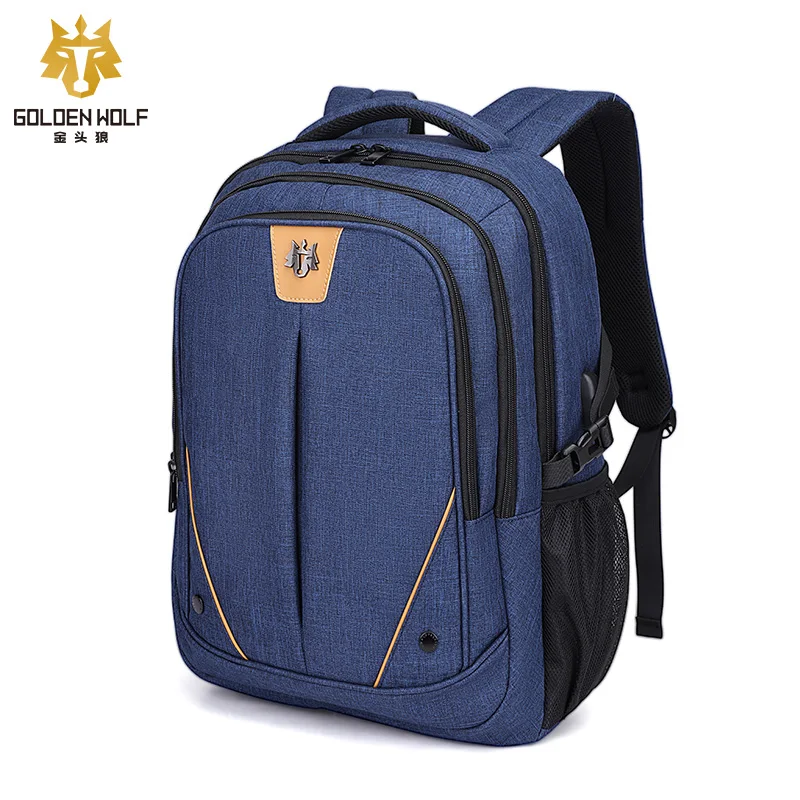 

Golden Wolf Mochilas Antirrobo 2020 Trending Waterproof Backpack Bag Laptop Business USB Charge Anti Theft Bag Backpack Men
