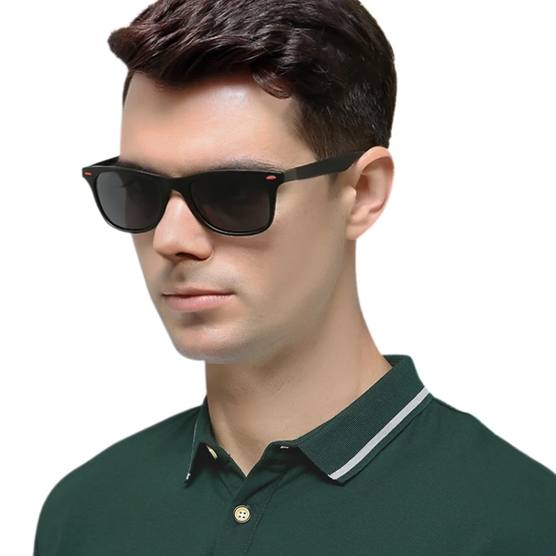 

2022 Wholesale Custom Logo Brand Retro Sports Fashionable Glasses Driving Square Sunglasses For Men