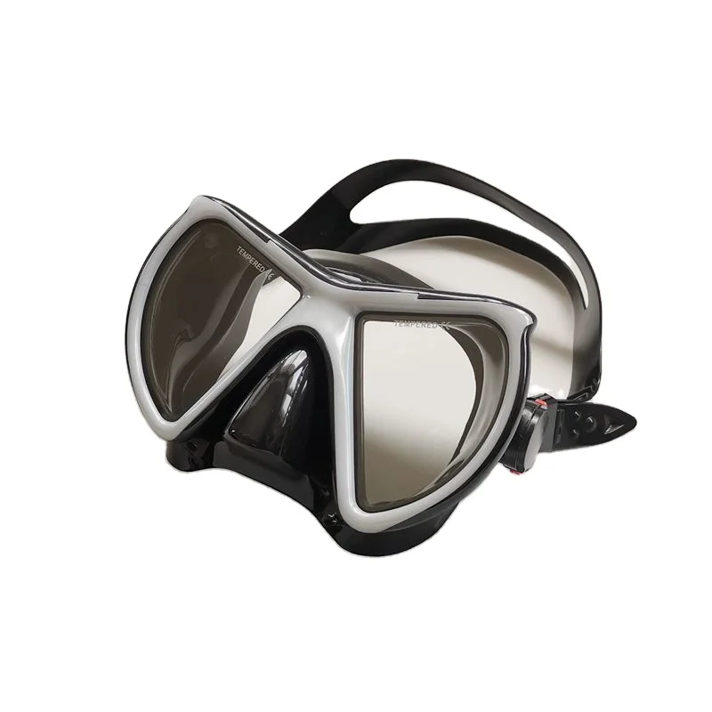 

Free Diving mask silicone diving mask Tempered Wide Vision Low Volume free diving mask, Black&red/black/pink/yellow