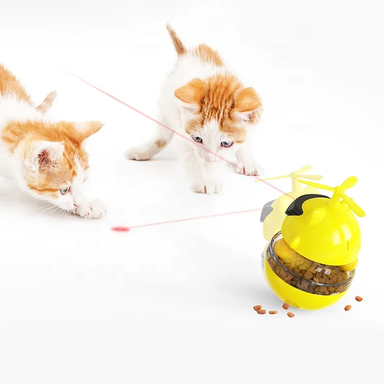 

2023 China Supplier Wholesale Indoor Creative Interactive Pet Toy Cat Intelligence Toys Tumbler Laser Cat Toy Ball