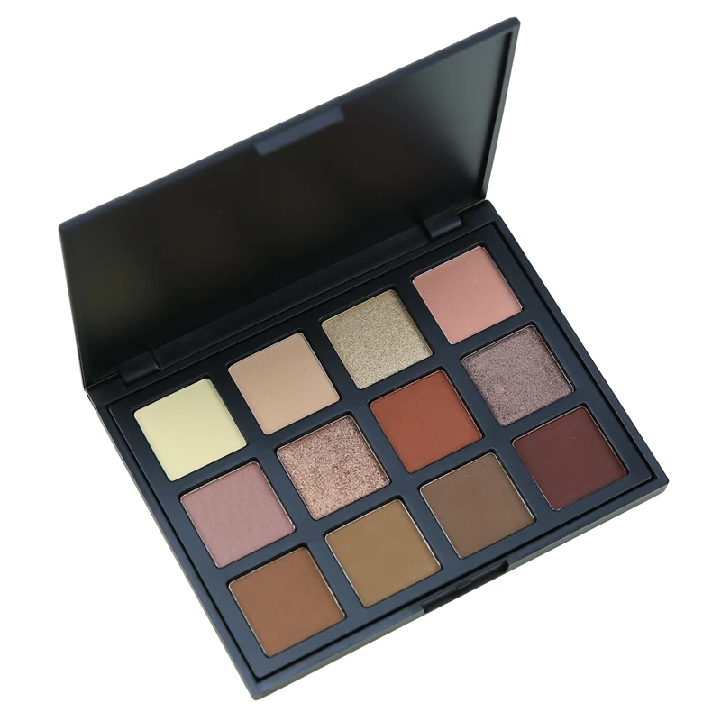 

private label 12 Colors Pigment vegan Eyeshadow palette Stamp