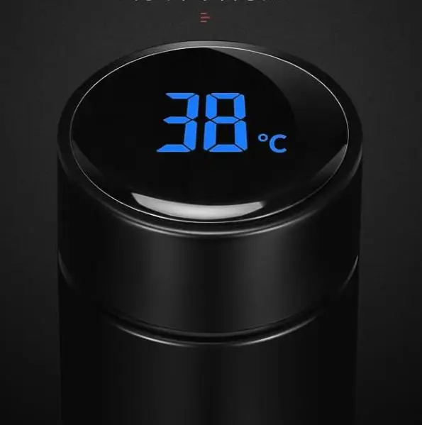 

Smart Led Thermal Temperature Flask Stainless Steel Water Bottle Intelligent Temperature Display Vacuum Thermos Thermo Bottles, White,black,red,pink,blue,gold,green