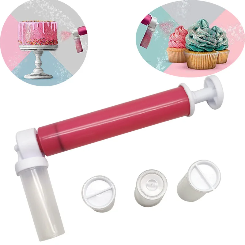 

2021 Cake manual spray gun coloring duster baking decoration tools cake spray tube Amazon hot sale new baking tools