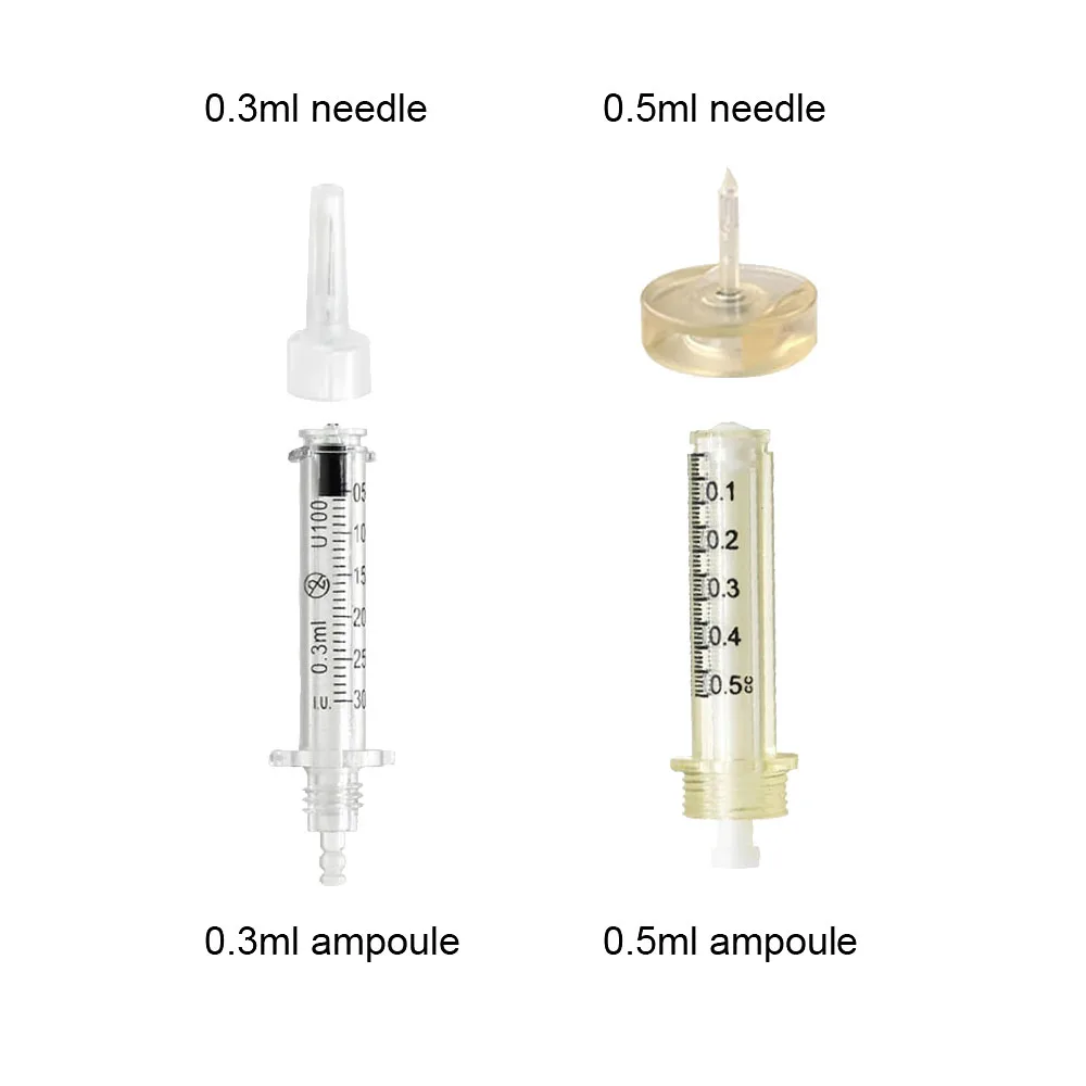 

High quality 0.3/0.5ml No needle Ampoule Head for Hyaluronic pen, White color