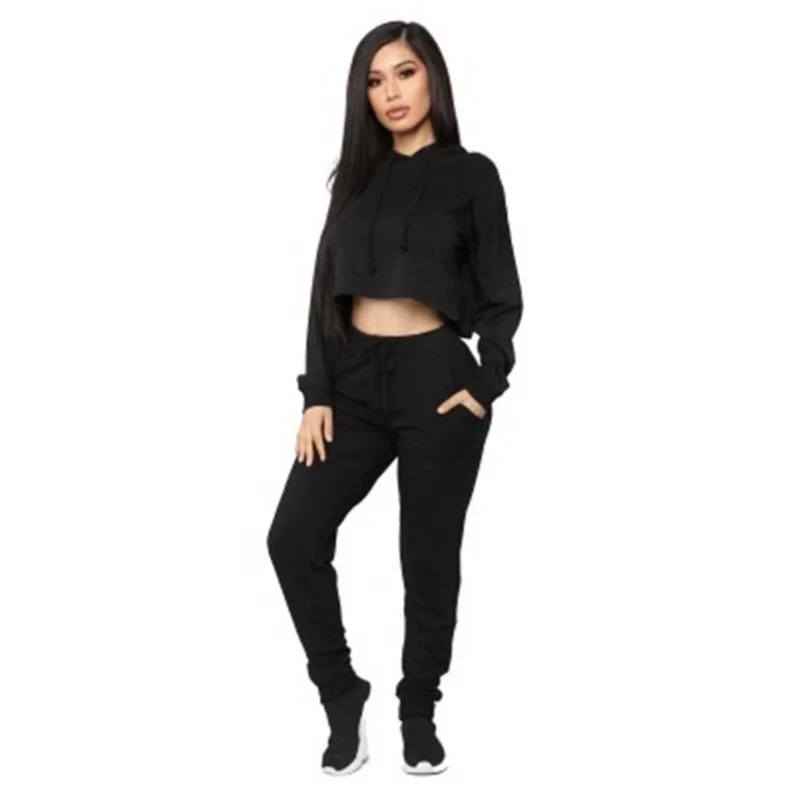 

VOOGUE Women Autumn Spring Clothing Sets European and American fashion women's casual Long sleeve two-piece suit, Picture