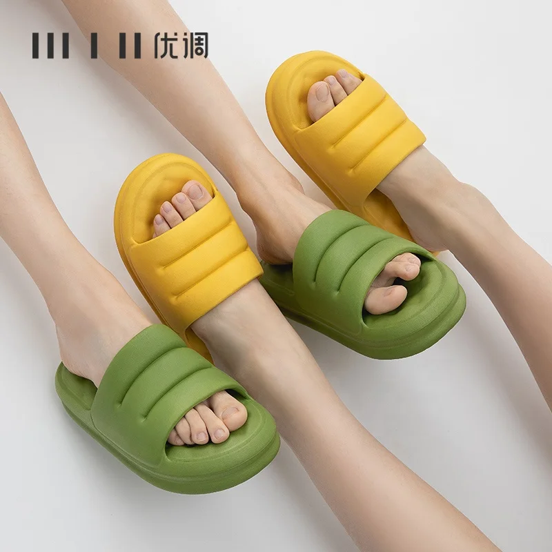 

UTUNE Summer EVA Sandals Ladies Women Slides Slipper Sandals Yeezy Foam Outer Casual Shoes Slide Slippers, Multi color