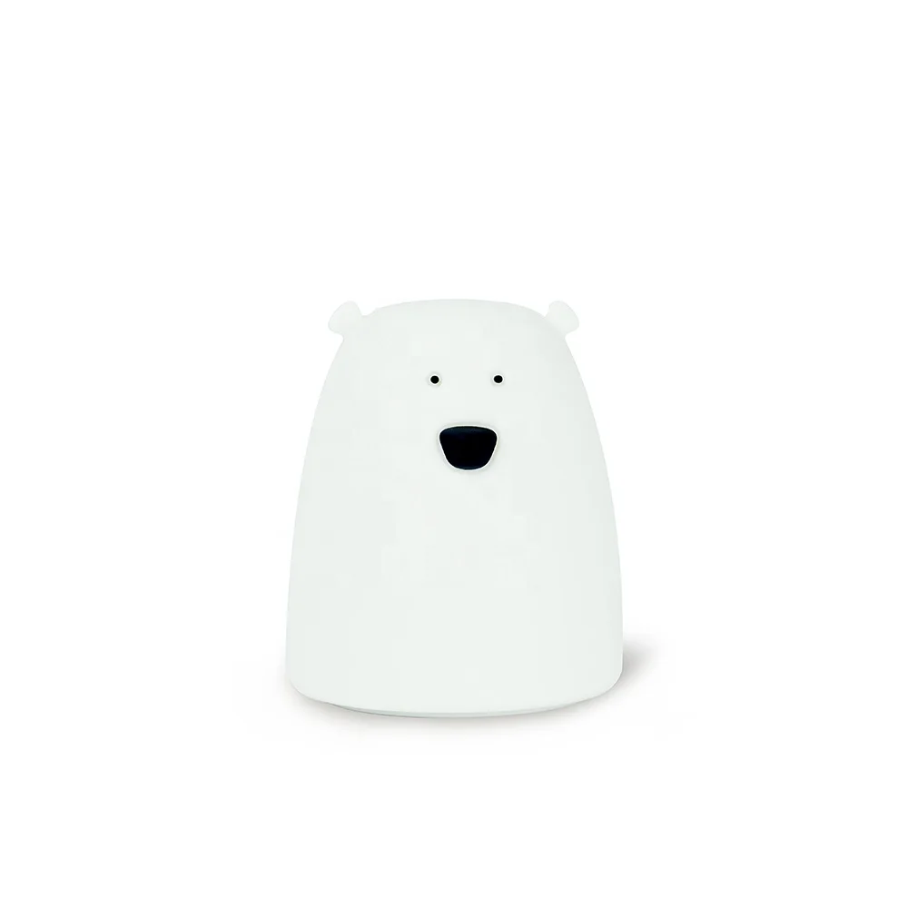 Cute Cartoon LED Bear Silicone Baby Night Lights USB Home Decoration Night Lights Lamp for Bedroom