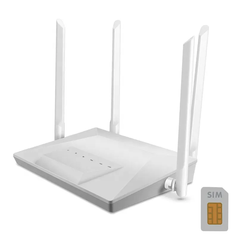 

New mobile wifi SIM card router with 4G SIM card to WiFi to wired network 4 enhanced through wall external antenna 4g lte router