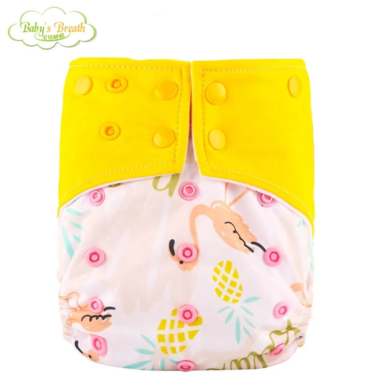 

Adjustable baby pants diapers washable cloth nappies baby waterproof print reusable baby nappy