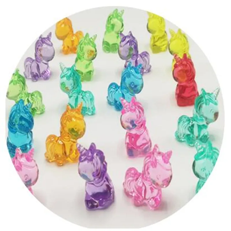 

ColorfulTransparent Acrylic Dream Unicorn Charms For Women Bag Pendant Cute Unicorn Keyring Bag Charms Car Keychain Gifts