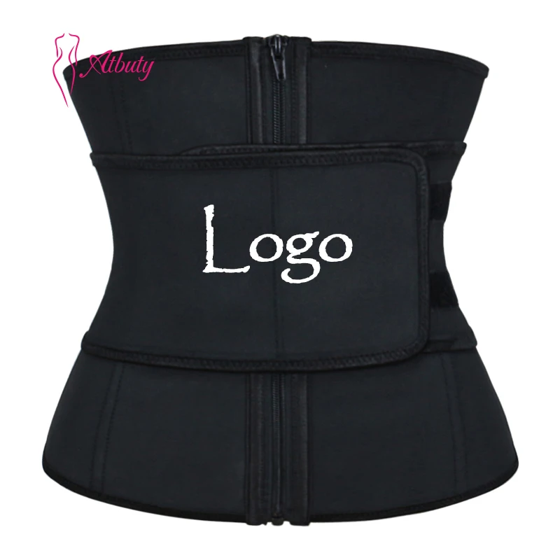 

YKK Zipper Double Compression Sweat Belt Waist Trainer Women Waist Cincher, Black, nude, purple, pink, blue