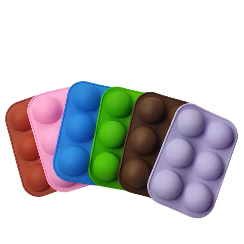 

Spot 6 even small semicircle silicone pudding cake chocolate mold, Customized color