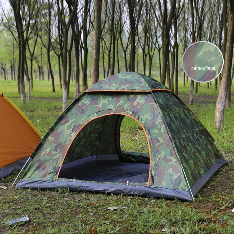 

Hot Sale Camouflage Waterproof 3-4 Person Camping Tent Outdoor Hiking Folding Tent Outdoor Camping Waterproof Sale