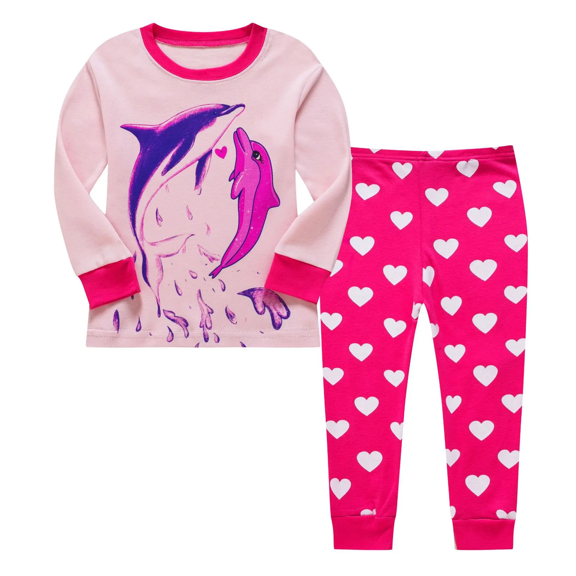 

2 pcs Kids Sleepwear Cotton Kids Pajamas Set 100% Cotton Kids Night Wear
