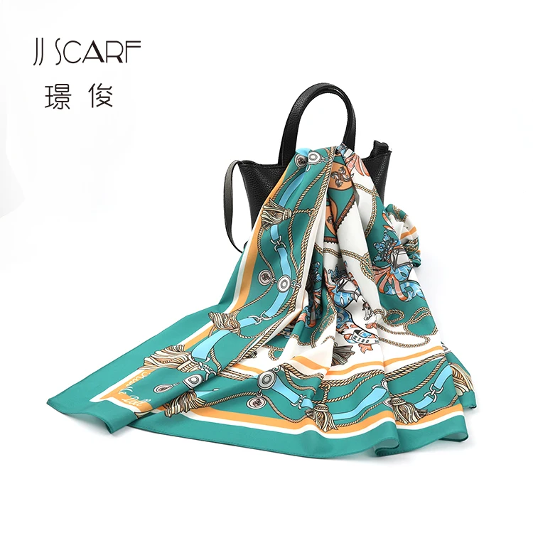 chiffon women big square tudung muslim scarf