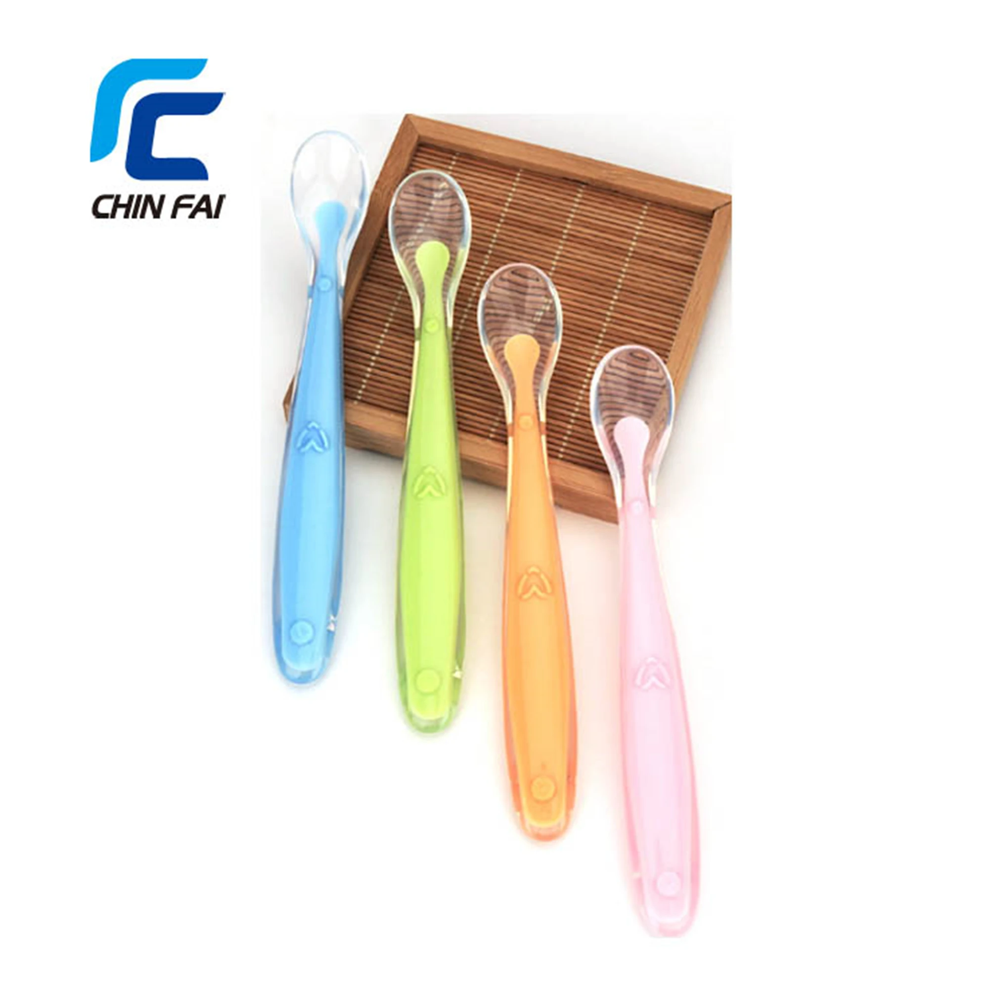 

BPA Free Baby Infant Training Spoon Soft Silicone Feeding Spoon, Customized