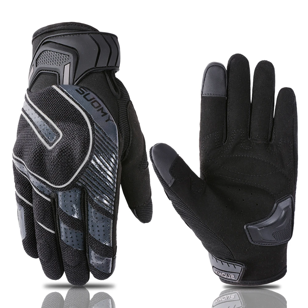 Motorcycle Riding Gloves Summer Breathable Reflective TPU Built-in Shell Anti-drop Touchscreen Racing Gloves Rider Equipment