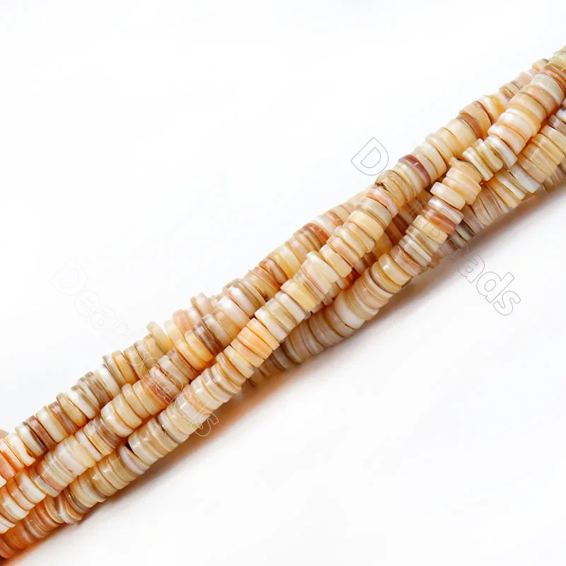 

40CM Hand-cut 5mm 6mm 7mm 8mm 9mm 10mm Rondel Natural Heishi Shell Beads For Spacer Jewelry Making