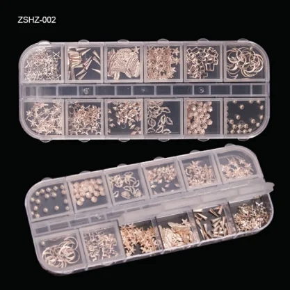 

Jieniya 2022 gold and silver Metal Nail Art Studs 3D Gold Nail Stickers DIY Nail Decoration Accessories