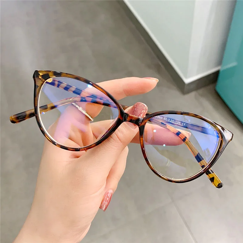 

2360 Wholesale Custom Retro Cat Eye Glasses Women Blue Light Blocking Frames Lunettes Ladies Computer Glasses For Eye Protection