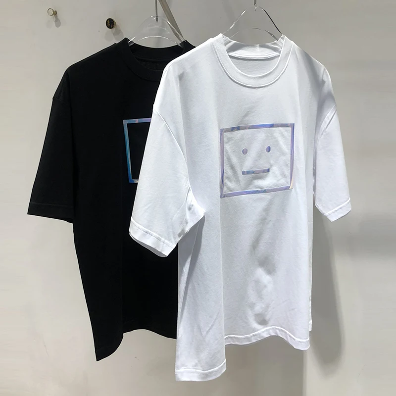 

2021 summer new print loose oversize versatile Pullover short sleeve crew neck T-shirt