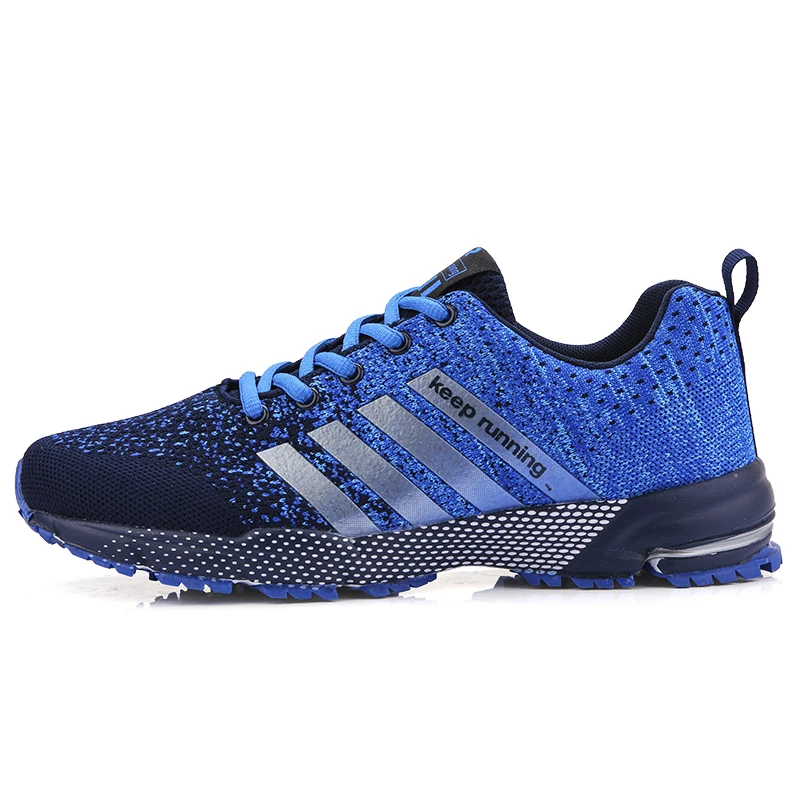 

Wholesale White Trainer Running Shoes for Men, Knit Running Sports Shoes Sneakers Men, Breathable Mesh Sneakers Sport Shoes Men