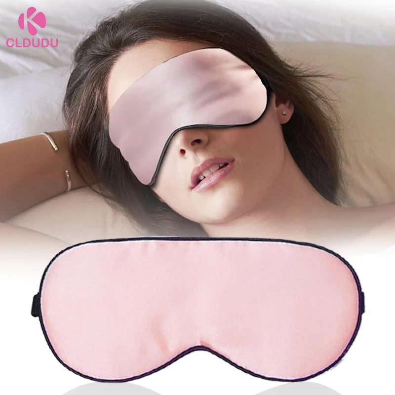 

Eco friendly eye warmer satin Reusable steam sleeping eye pad eye cover mask