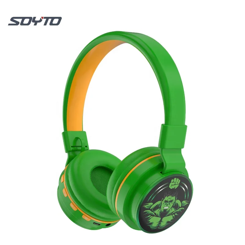 

Shuoyin 2023 marvel hulk Toy Wireless Headset Kids Mario bros bro Headphone Auriculares Cartoon BT Earphone Headphones for Kids