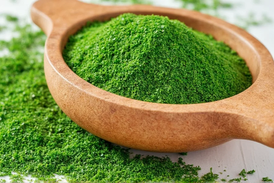 Woman preparing traditional Indian dish with fresh methi leaves in kitchen