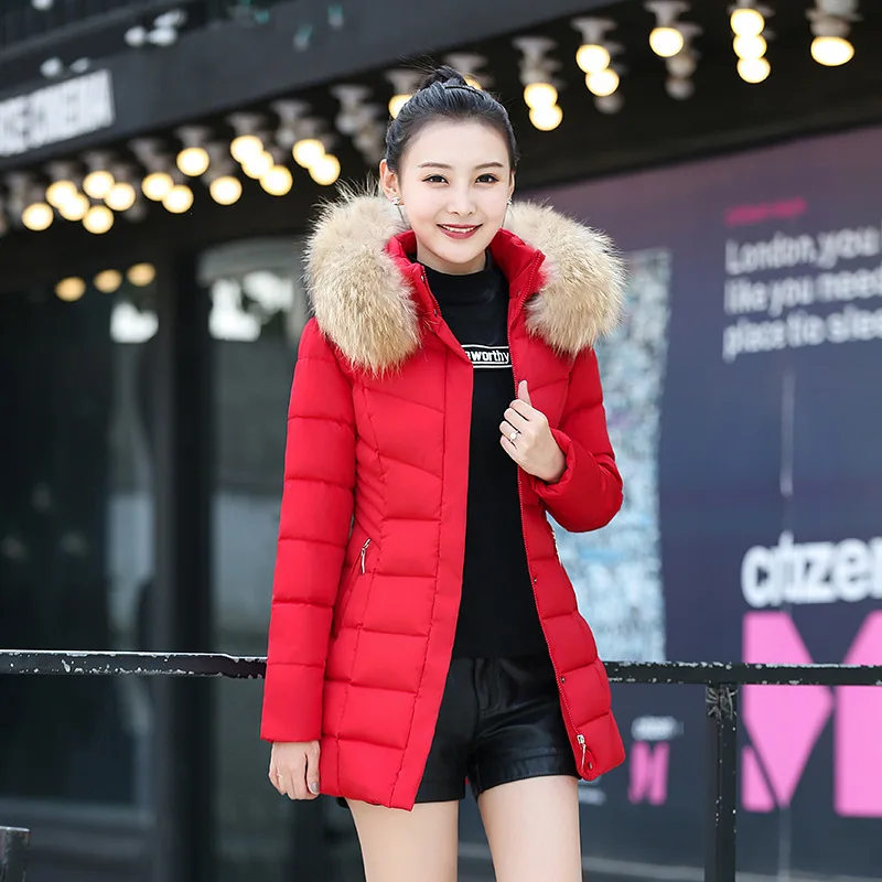 

Warm High Quality Woman Parka Winter Jacket Coat with Hood Winter