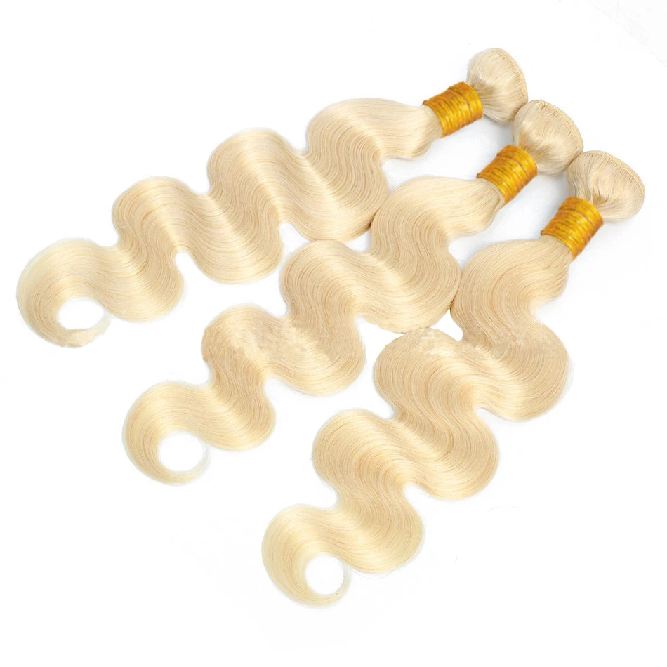 

Factory direct supply Europe and America fashion 613 wigs blonde human hair wig body wave wig Brazilian human hair extension, Blonde 613#