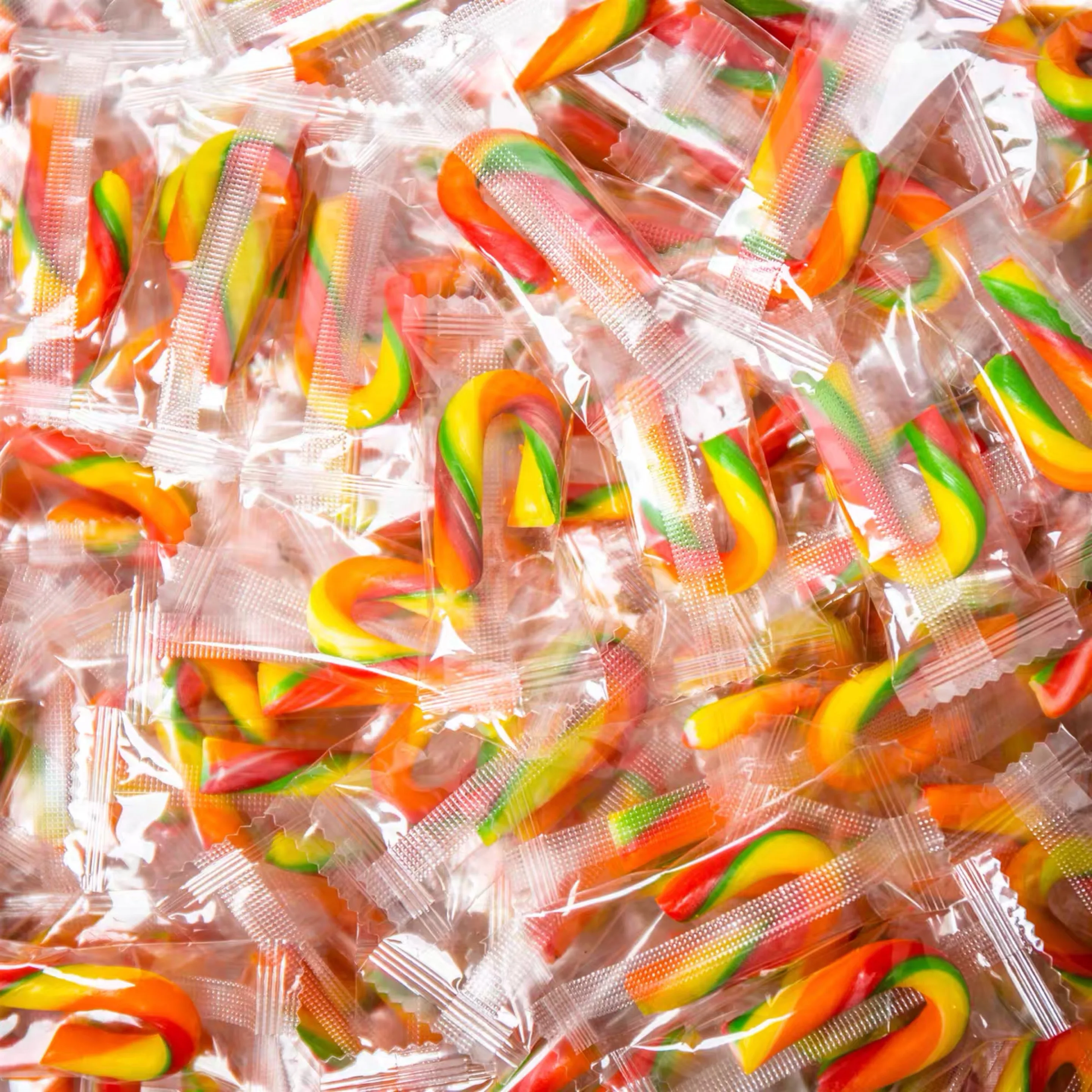 高品质的圣诞糖果甘蔗硬糖休闲小吃