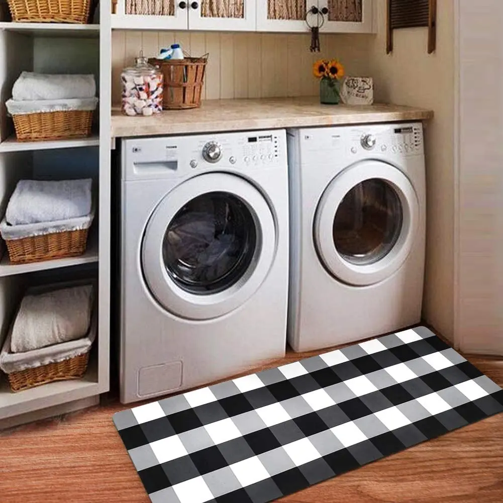50*120cm Rubber Backed Laundry Room Mat Bath Mat Non Slip Waterproof