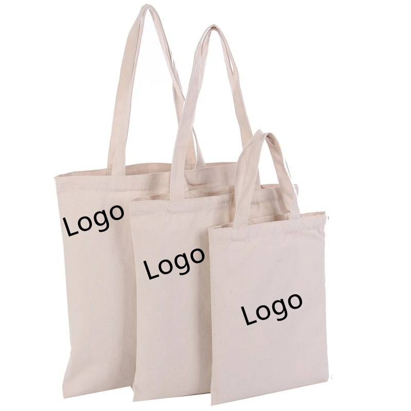 

Factory Sale Custom Logo Printed Canvas Bag Solid Color Cotton Jewelry Gift Advertising Shopping Tote Bag